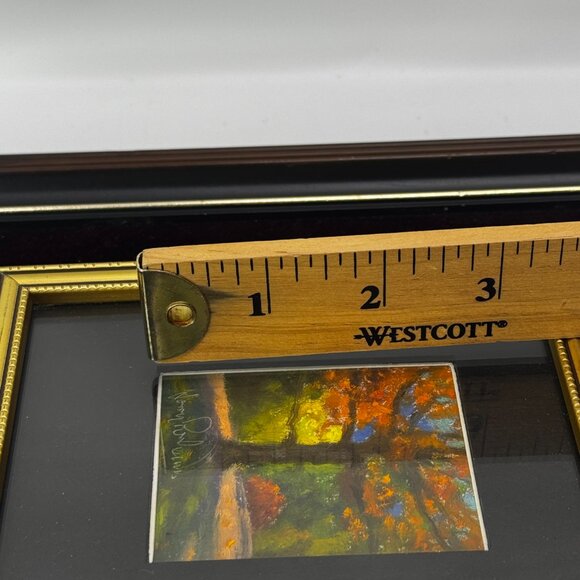 3 Mini Oil Paintings 1984 New Zealand Vintage Landscape Views in a Single Frame - Picture 10 of 16